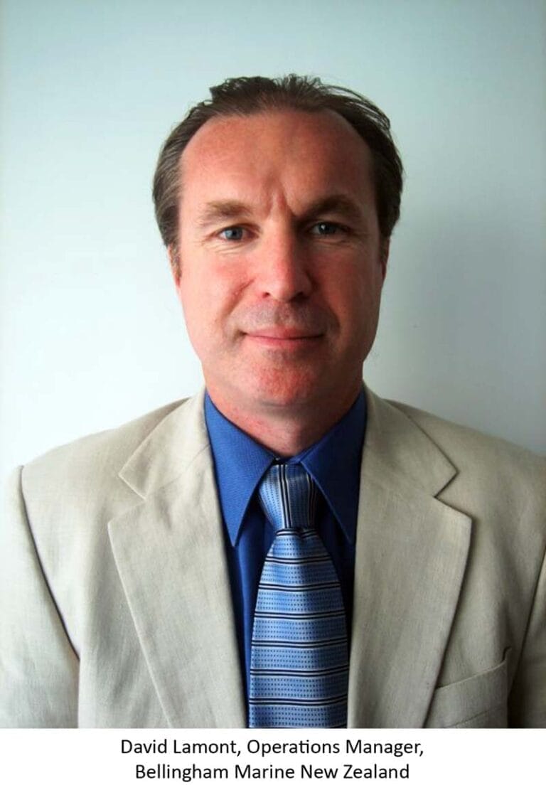 David Lamont operations manager New Zealand - David Lamont, operations manager New Zealand, wearing a suit and tie, smiling a