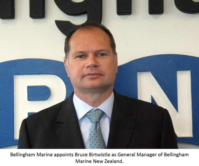 Bruce Birtwistle NZ marina growth - Bruce Birtwistle, General Manager of Bellingham Marine NZ, stands smiling in a marina set