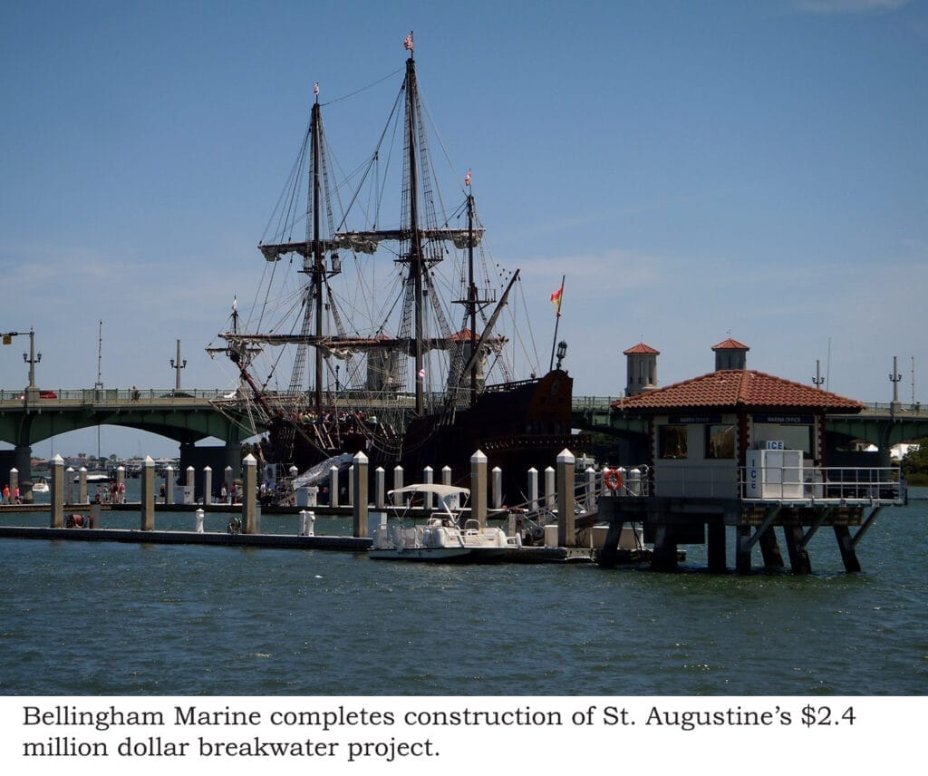 St. Augustine's floating wave attenuator