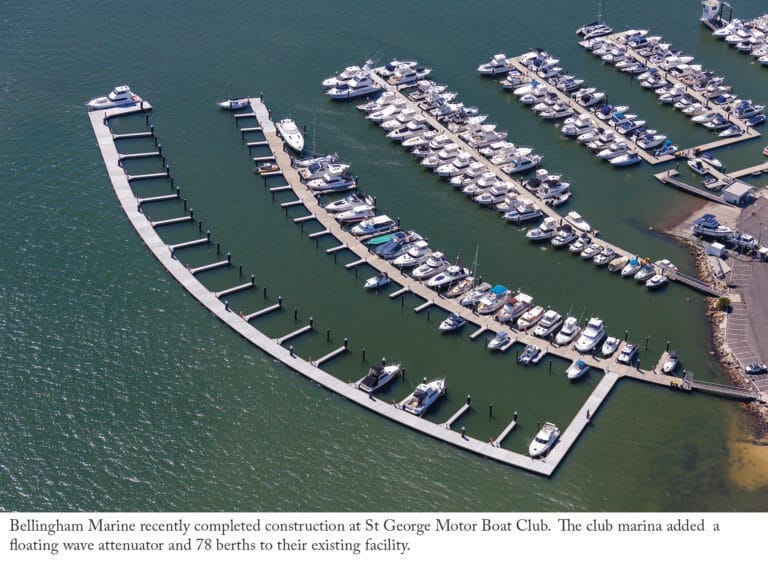Illustrative image for St George Motor Boat Club berths: float wave attenuator at St George Motor Boat Club