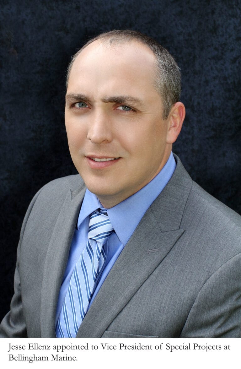 Jesse Ellenz smiling in a professional headshot, associated with Bellingham Marine special projects.