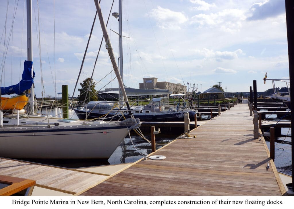 Bridge Pointe Marina's Timber Floating Docks