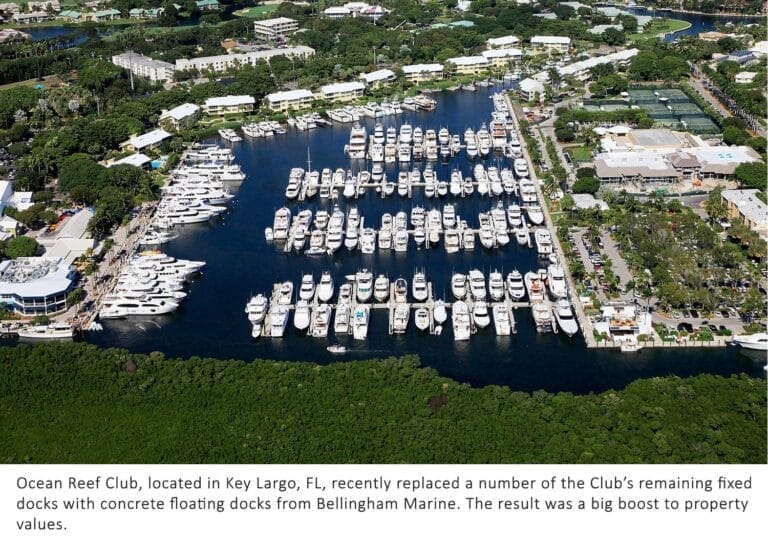 Illustrative image for concrete floating docks Ocean Reef: Bellingham upgrades docks at Ocean Reef Club