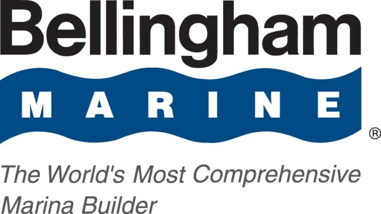 Bellingham Marine logo featuring stylized waves and text, related to the Bellingham Marine Chinese website launch.