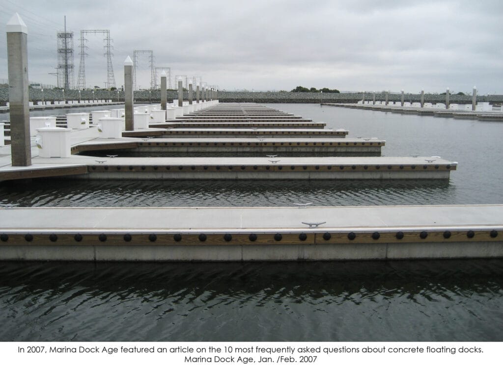 Illustrative image for concrete floating dock stability: FAQConcreteFloatingDocks_07