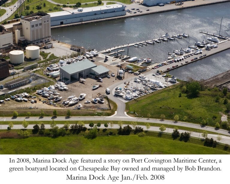green technology Chesapeake Bay - Aerial view of Port Covington showcasing green technology initiatives to protect Chesapeake