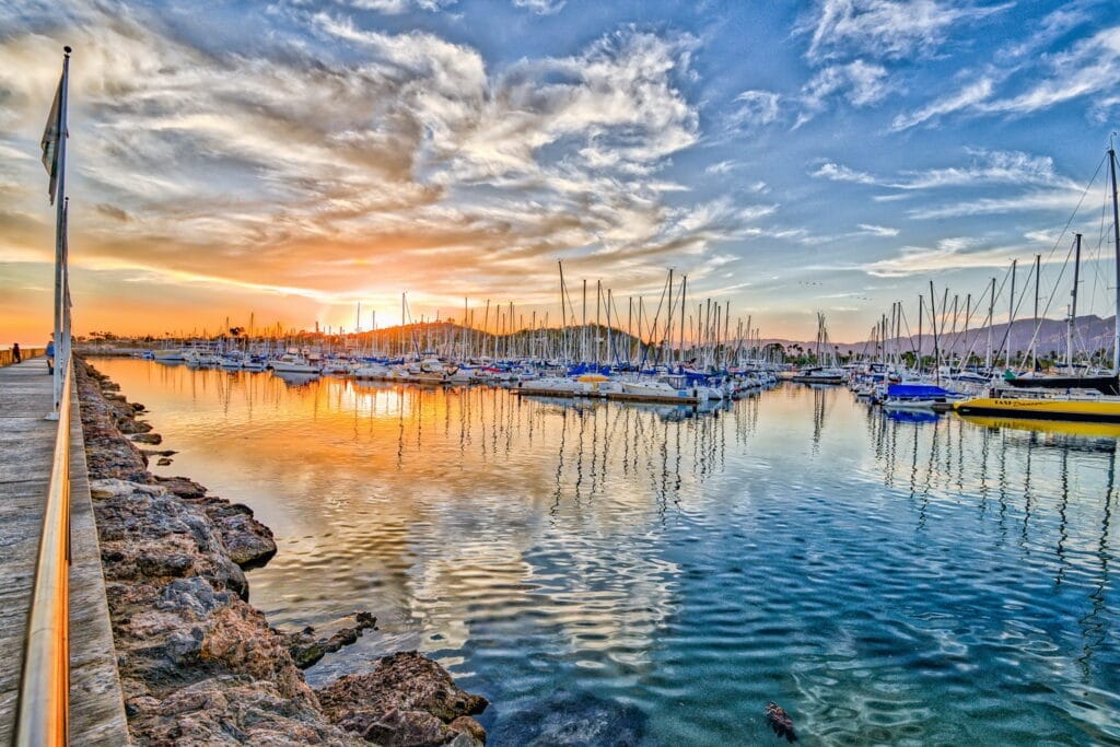 Santa Barbara Harbor - Rebuilt over 7 years